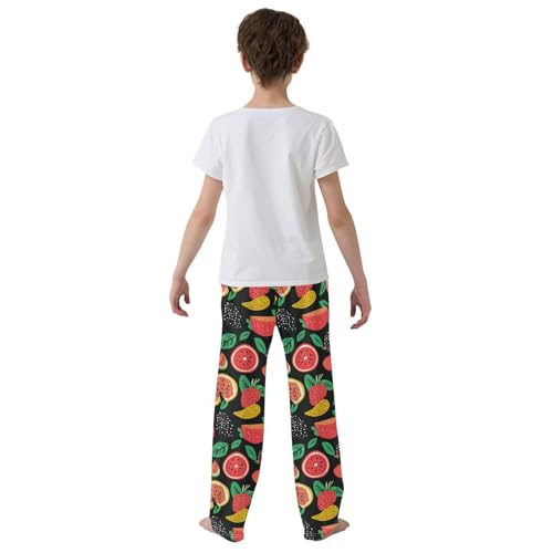 Pajama Bottoms, Pajamas Long Pant Summer Fruits Lounge Wear Casual Colorful Sleep Pants Soft Pjs Sleepwear3