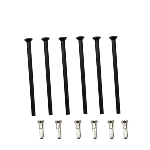 Rayons de vélo droits 1.8mm en inox noir avec embouts pour résoudre la casse sur roue VTT 15G