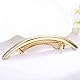 Cybche Einfache Haarspangen Gold Metall Haarspangen Gebogenen Clip Barrette Lange Bar Haarspangen Barrette Dekorative Metall Haarschmuck Schmuck Für Frauen Kopfschmuck(gold2)