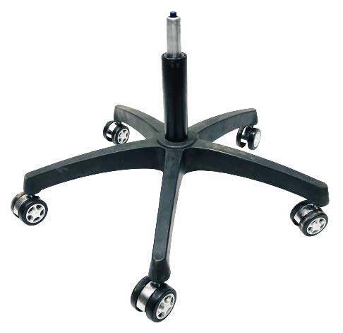 Image of Goyal steel & furniture Office revolving Chair Base Plastic Base with Wheel easly fit to All Chair Universal Size (with Alloy Wheel, Power Hydraulic)