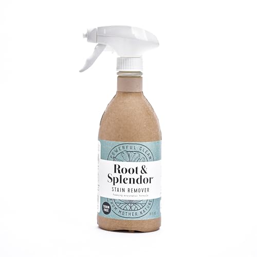 Image of Root & Splendor Non Toxic Stain Remover - Natural Stain Remover for Laundry | Eco Friendly, Plant Based, EWG Verified, Unscented, 16 fl oz