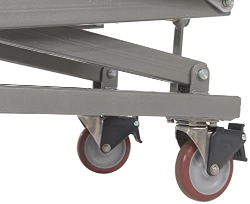 Vestil Cart-660-M-Pss Partially Stainless Steel Mechanical Scissor Cart, 660 Lb. Capacity, 37" X 23-1/2" Platform, 17-1/4" To 39-1/4" Height Range #TOP6