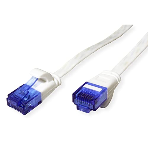 VALUE Patch Cable Cat.6A (Class EA) UTP Extra Flat White 1m, 1 m - Image 2
