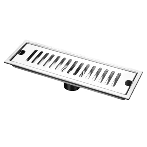 Siphon de sol long en acier inoxydable 30cm pour douche moderne design