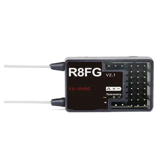 Récepteur R8FG 2.4GH avec Gyrointégré pour Voiture et Bateau RC Compatible RC4GS