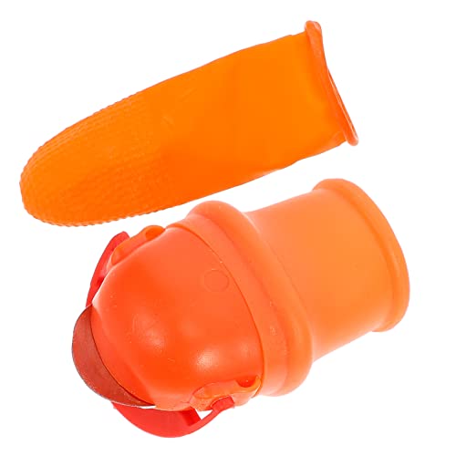 VICASKY 1Set Gardening Silicone Thumb Cutter Comfortable Finger Protection Tool for Harvesting Vegetables Strawberries Grapes Lightweight Durable Design for Easy Use
