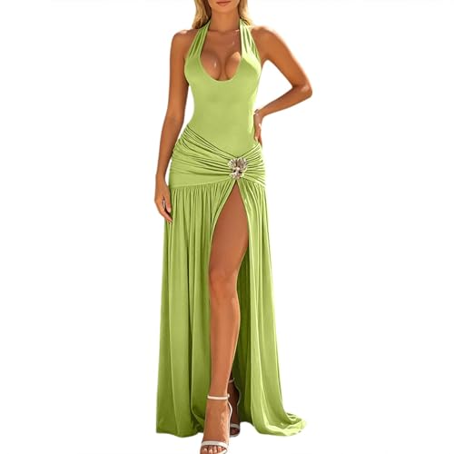 Robe d'été pour femme plissée élégante et moulante pour soirée