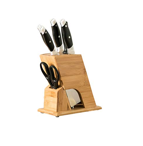 Preisvergleich Produktbild QHY Küchenregal, haushaltswerkzeug lagerregal, multifunktions Bambus kreative messersitz