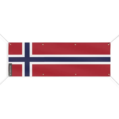 Drapeau de la Norvège 180x540cm vibrez pour la Scandinavie