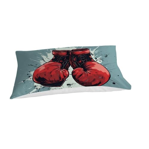 Gant de boxe housse de couette anti-pli lit simple microfibre respirante