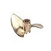 BQLZR 435/2 RC Boat Copper Propeller Two Leaves Hole Inner Diameter 4MM Diameter 35MM Pitch 14MM