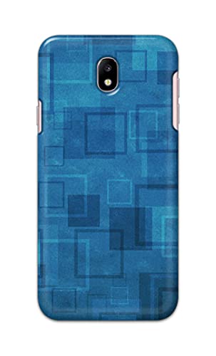 Image of Printed Hard Back Cover Case for Samsung Galaxy J7 Pro | Samsung Galaxy J7 2017 Back Cover (Plain Azure Blue) -1302
