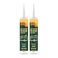 Ziollo RV Roof Lap Sealant - Self-Leveling EPDM Caulk for Rubber Roofs, Seams & Vents - Waterproof Sealant for Motorhomes, Trailers & Campers - White, 2-10 oz Tubes