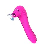 Generic Rechargeable 10 Modes Powerful S.uck & Th.Rust Suc.ker C-L-i-t Stimulating Sucking Toy Women Couple Quiet Mini Pocket Travel Personal Bullet Massage Wand Gifts for Women