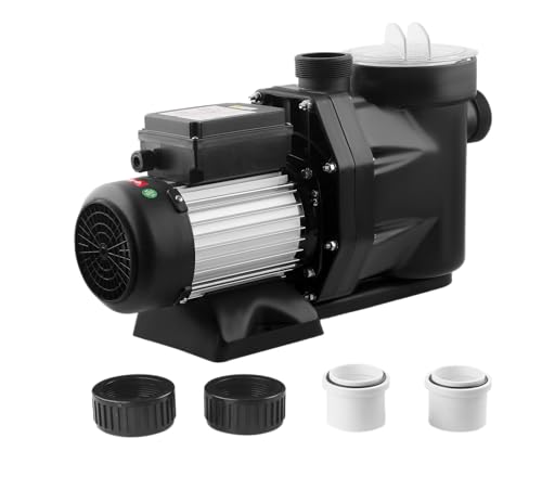 Above Ground Pool Pump 1.5hp 6340GPH Self Primming High Flow Swimming Pool Pump with Timer 115v for Above Ground Pools (1.5HP SPP1100A-D)