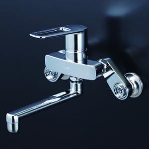 MSK110KT 壁付シングル混合栓 KVK 【未開封】 シングル混合栓：MSK110KT｜キッチン用水栓：壁付シングルレバー