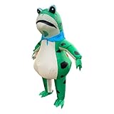 BeaiPuff Inflatable Frog Costume For Adults Frog Costume Blow Up Halloween Cosplay Party (green)