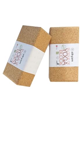 Bloc de liège pour yoga et pilates Cork Block, Brique en liège écologique, biologique, durable - Liège du Portugal - Accessoire pour améliorer la posture.