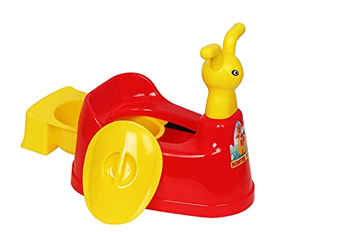Image of Nabhya Potty Toilet Trainer Seat /Chair with Lid and High Back Support for Toddler Boys Girls (Age 7 Months to 3 Years) (Red)
