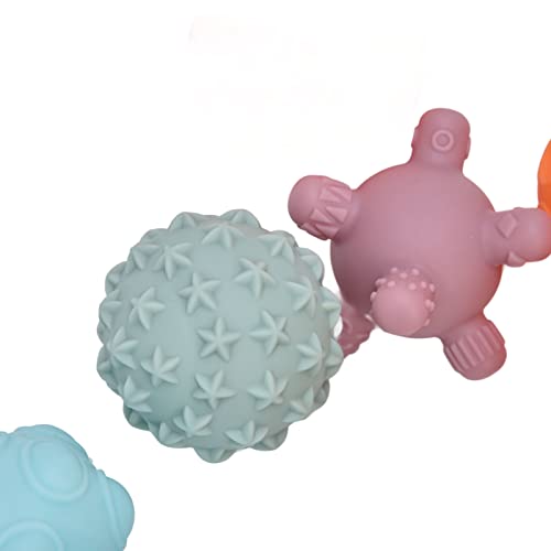Bola sensorial para bebês, colorida, educacional, massagem atraente, alívio do estresse, brinquedos