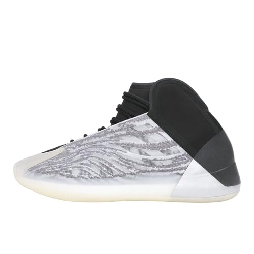 Image of adidas Yeezy Quantum Lace-Up Sneakers- Knitted Elastic Collar, Mesh Upper with RPU Cage, Boost Cushioning - Yeezy Shoes