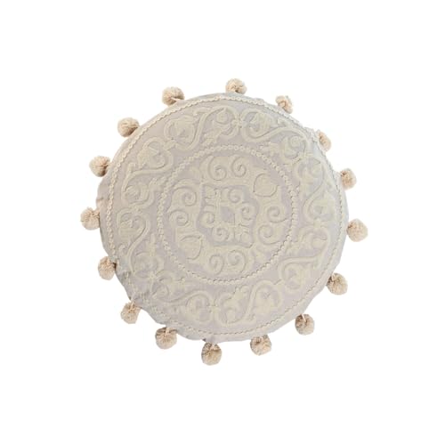 COJIN ALGODON 45X45X10 546 GR. BORDADO CRUDO