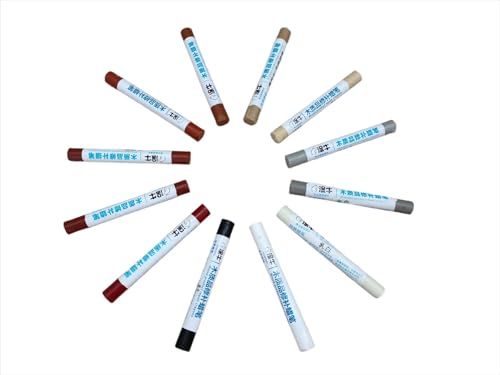 12 Colors Wood Putty Sticks