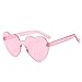 Produktbild Sonnenbrille Retro Liebe Übergroße Sonnenbrille Frauen Vintage Herz Brille Pink Frauen Sonnenbrille Brille-Pink
