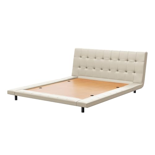 Image of Wakefit Somora Queen Size Non Storage Upholstered Bed