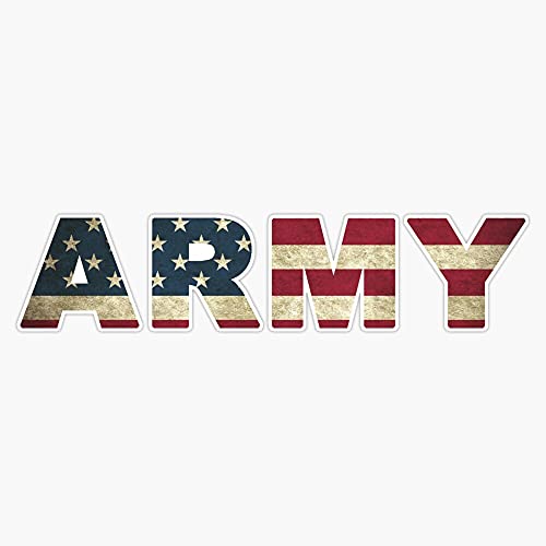 HOF Trading Army Us Flag T Tee Vinyl Sticker Waterproof Decal Laptop Wall Window Bumper Sticker 5