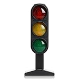 TOYANDONA Traffic Light Toy, Kids Traffic Signal Light Toy Traffic Light Lamp Crosswalk Light Signal Toy for Kids Early Educational Toys (Without Battery)