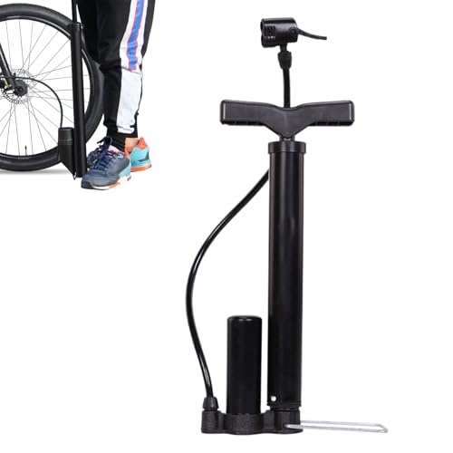 ZUNTSUTOCK BOMBA MANUAL MULTIFUNCIONAL PARA VEHÍCULOS ELÉCTRICOS - Bomba de aire portátil - Inflador manual para neumáticos de bicicleta, 3 agujas de inflación incluidas, kayaks, juguetes inflables