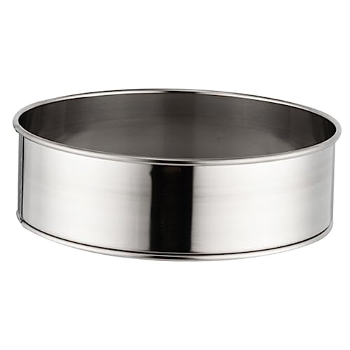 BRIGHTFUFU Round Flour Sieve Kitchen Baking Tool for Sifting Flour Powdered Sugar and Salt Food Grade Mesh Screen for Home and Bakery Use