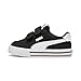 PUMA Suede Classic 2-Strap Sneaker  , Black/White, 9 M US Toddler