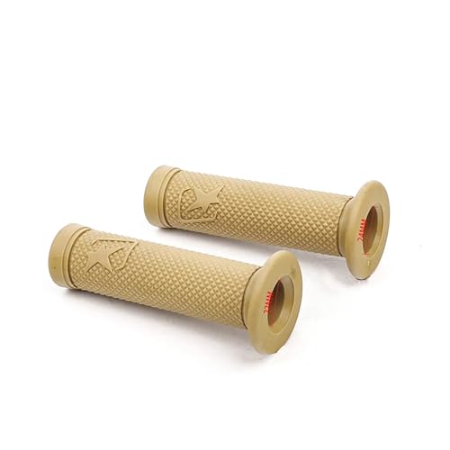Puños de manillar de moto universal 22 24mm clásicos de goma negra 3