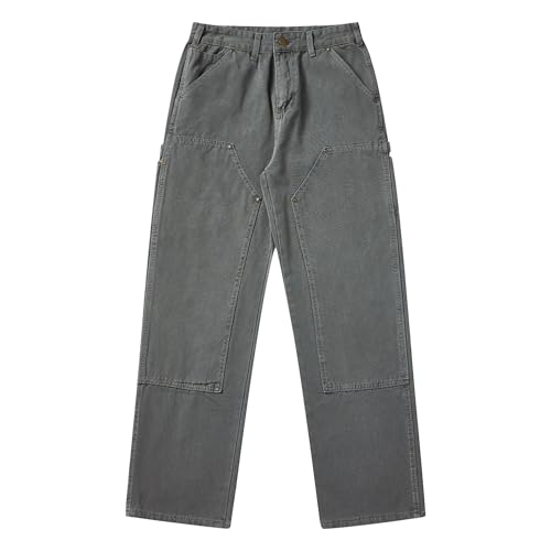 Cargo Work Pants for Men Loose Pants for Men Men's Straight Loose Overalls Casual Overalls with Pockets