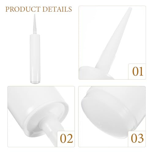 Tubes vides pour colle et mastic Lurrose réutilisables et faciles à utiliser pack de 12