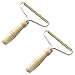 Zaloife Fusselrasierer Fusselentferner, 2pcs Wollkamm Fusselkamm Holz, Portable Lint Remover Fuzz Shaver Kaschmirkamm für Wolle Kaschmir und Weitere Stoffe