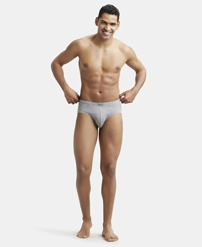 Image of Jockey 8035 Men Super Combed Cotton Solid Brief with Ultrasoft Concealed Waistband (Pack of 2)