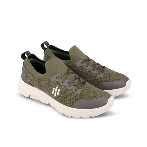 Image of Hewe Men's Magnetic Sports Shoes | Lightweight Walking, Jogging & Gym Shoes | Breathable Mesh Upper | Cushioned Comfort | Diabetic & Orthopedic Support