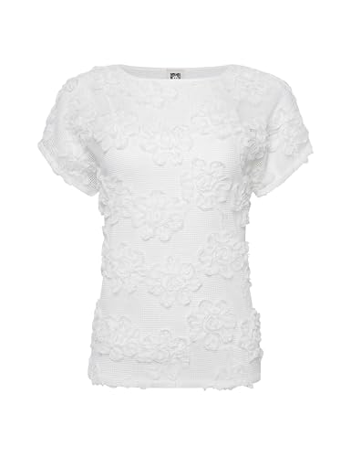 Encolure bateau tee Grid Soutache SS Anne Klein pour femme moderne et élégante
