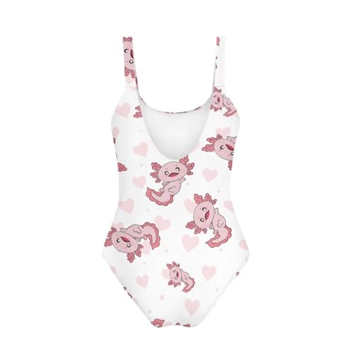 Image of One Piece Bathing Suit for Girl Kids Cute Beach Sport Swimwear U Back Scoop Neck Summer Swimming Pool Beachwear