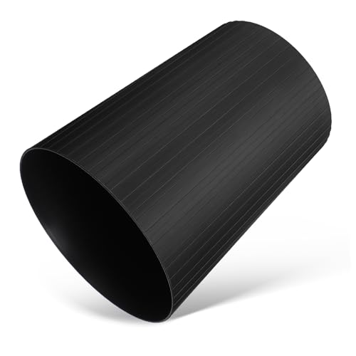 Caneca de Basura Rectangular de Plástico Negro miniatura 1