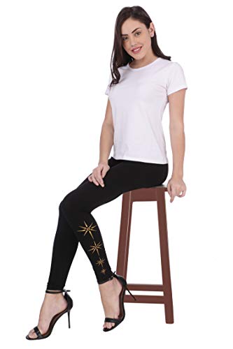 Image of Plus Size Printed Ankle Length Leggings for Women