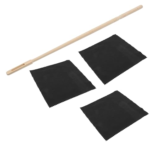 Kisangel 1 Set Flute Kit Portable Flute Rod Cloth for Easy Maintenance of Wind Instruments Dust Removal Durable Supplies
