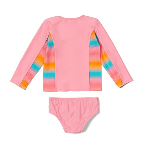 Speedo Girl's Uv Swim Shirt Long Sleeve Rashguard Set2