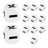 Alasum Dados Didácticos para Matemáticas de Acrílico, 12 Piezas con Signos de Adición, Resta, Multiplicación y División, Juguetes de Aprendizaje Accesorios Educativos de Juego