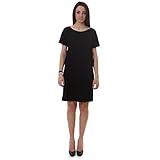  Dimensione Danza Kleid Rüsche Jersey gleichzeitiger Modal, Schwarz , XS