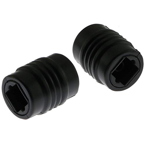 Adaptador Acoplador Óptico E-outstanding 2PCS Negro miniatura 3
