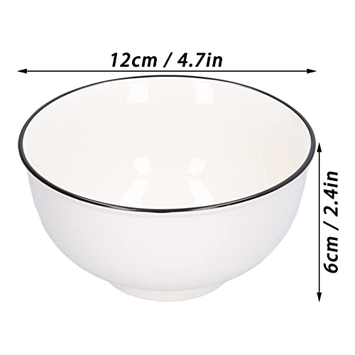 Tigelas de sopa de cerâmica, conjunto de tigelas de 280 ml, conjunto de tigelas de sopa de cereal, s